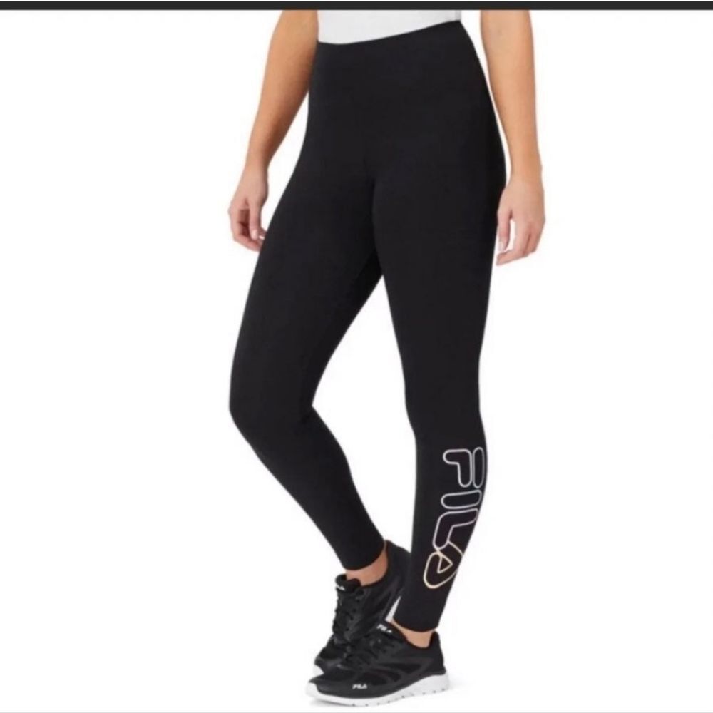 Fila Cotton High Rise Waisted Tight Leggings